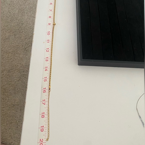 Slide jewels gold necklace with circle pendent - Picture 8 of 14